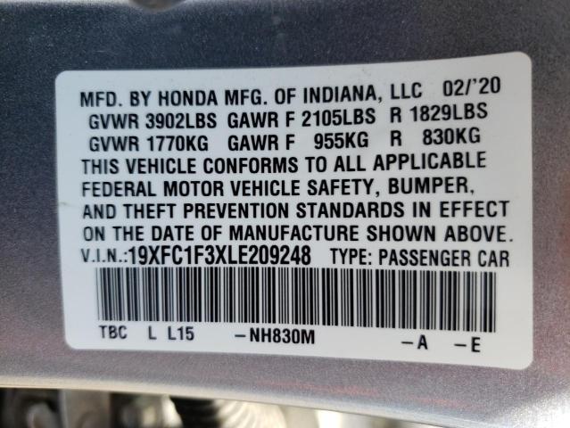 19XFC1F3XLE209248 Honda CIVIC EX