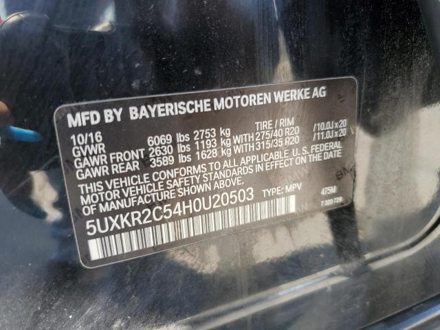 5UXKR2C54H0U20503 BMW X5 Sdrive35i