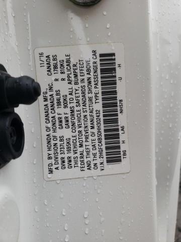 2HGFC4B50HH302432 Honda Civic Lx