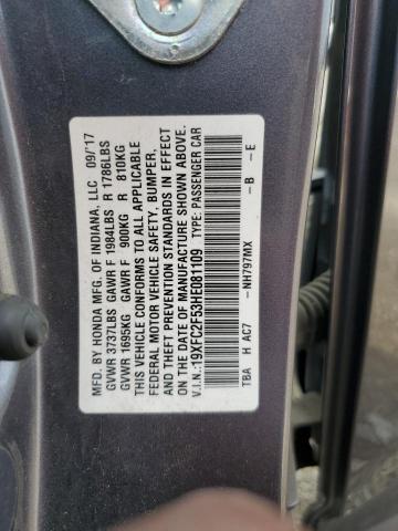 19XFC2F53HE081109 Honda Civic Lx