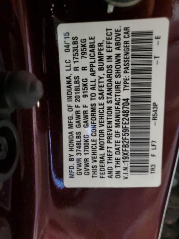 19XFB2F59FE248704 Honda Civic Lx