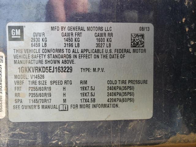 1GKKVRKD5EJ163229 GMC Acadia Slt-1