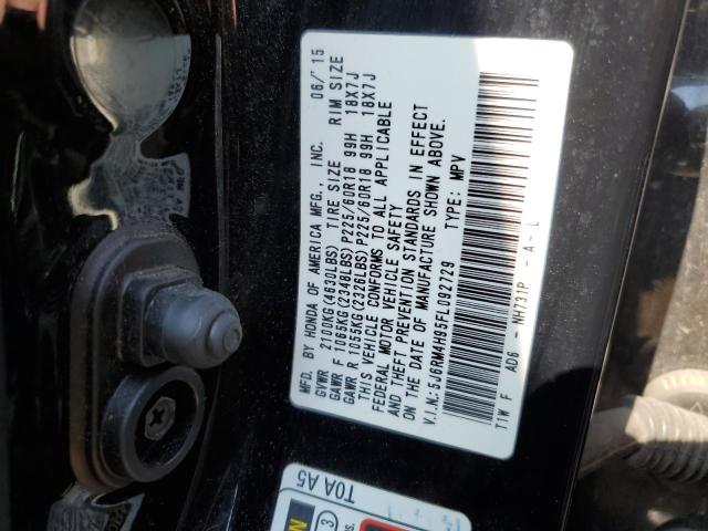 5J6RM4H95FL092729 Honda Cr-v Touring