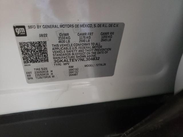 3GKALTEV7NL304832 GMC Terrain Sle