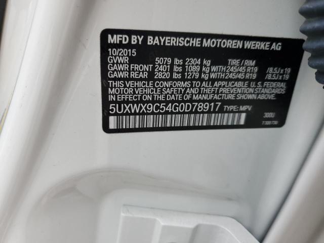 5UXWX9C54G0D78917 BMW X3 Xdrive28i
