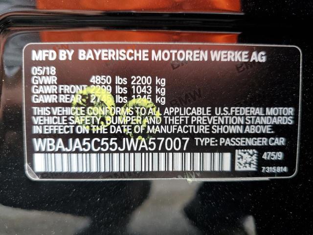 WBAJA5C55JWA57007 BMW 530 I