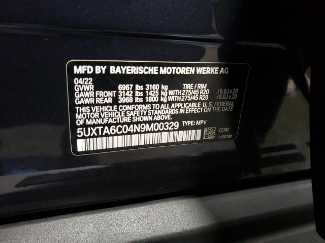 5UXTA6C04N9M00329 BMW X5 Xdrive45e