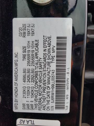 5J6RW1H99LL005743 Honda Cr-v Touring