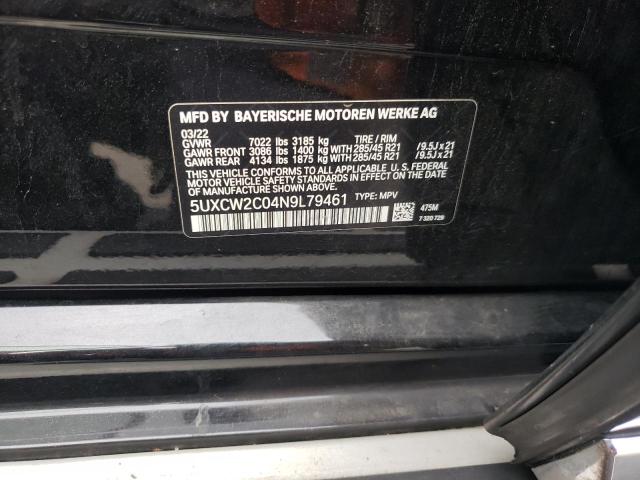 5UXCW2C04N9L79461 BMW X7 Xdrive40i