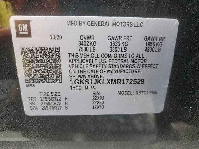 1GKS1JKLXMR172528 GMC YUKON XL DENALI