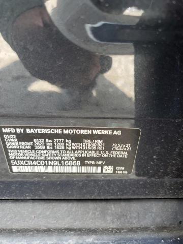 5UXCR4C01N9L16868 BMW X5 Sdrive 40i