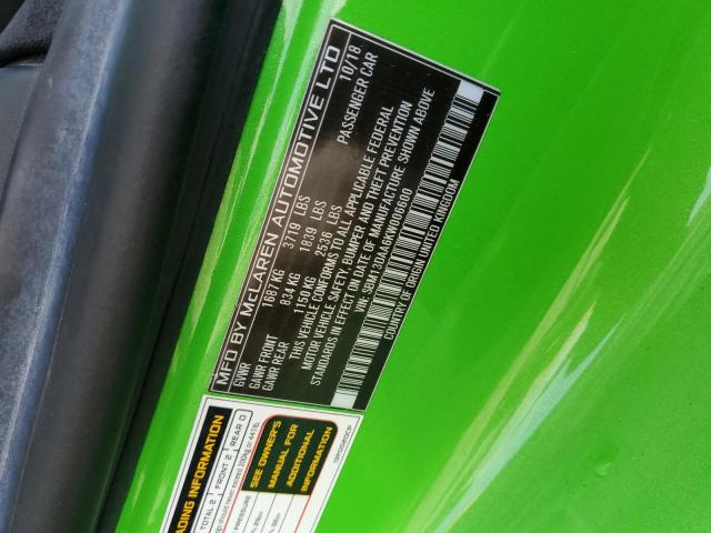 SBM13DAA6KW006600 Mclaren 570S