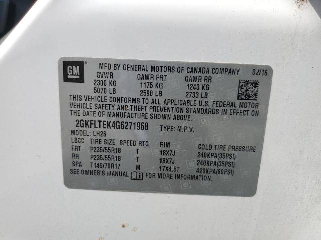 2GKFLTEK4G6271968 GMC Terrain Sle