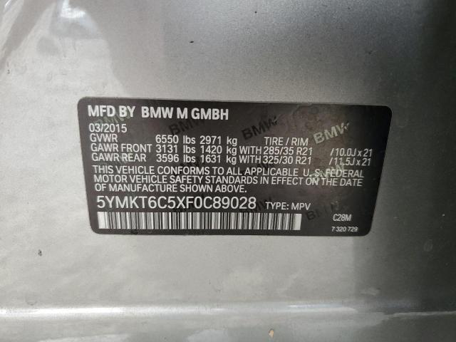 5YMKT6C5XF0C89028 BMW X5 M