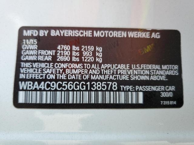WBA4C9C56GG138578 BMW 428 Xi Gran Coupe Sulev