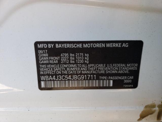 WBA4J3C54JBG91711 BMW 430xi Gran Coupe
