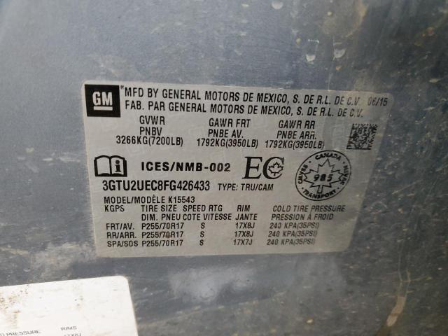 3GTU2UEC8FG426433 GMC Sierra K1500 Sle