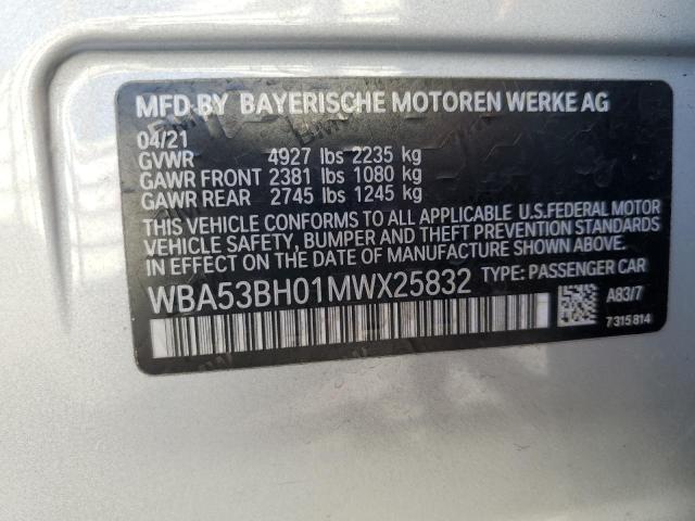 WBA53BH01MWX25832 BMW 530 I