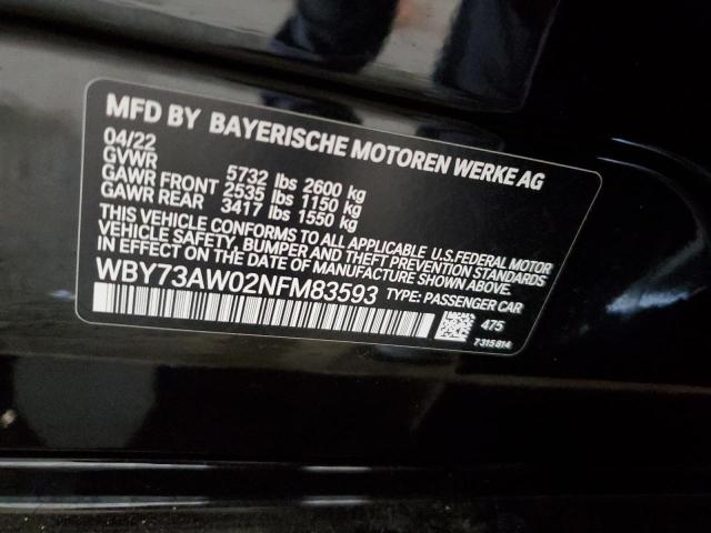 WBY73AW02NFM83593 BMW I4 Edrive40