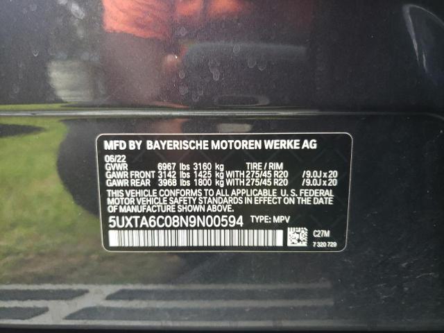 5UXTA6C08N9N00594 BMW X5 Xdrive45e