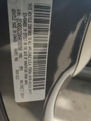 2C4RDGCGXHR599780 Dodge Grand Caravan Sxt