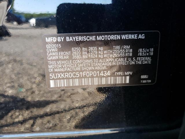 5UXKR0C51F0P01434 BMW X5 Xdrive35i