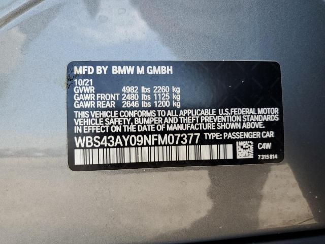 WBS43AY09NFM07377 BMW M3 Competition