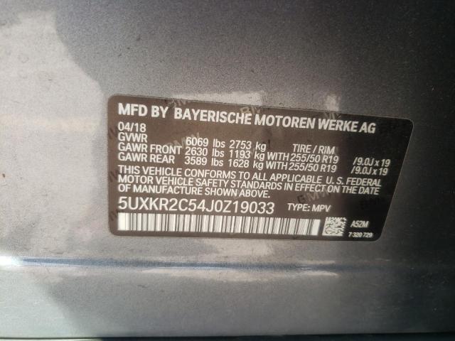 5UXKR2C54J0Z19033 BMW X5 Sdrive35i