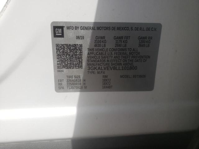 3GKALVEV8LL101800 GMC Terrain Slt