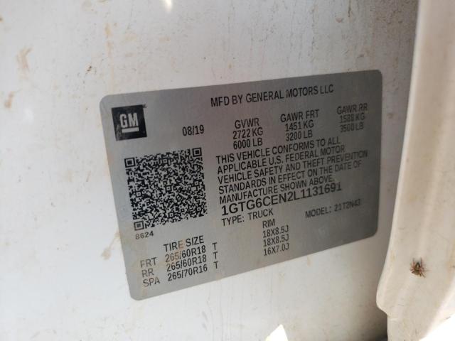 1GTG6CEN2L1131691 GMC CANYON SLE