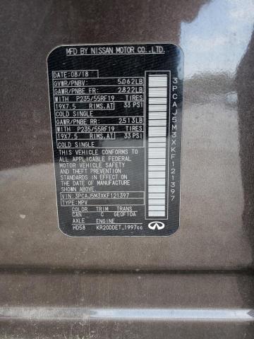 3PCAJ5M3XKF121397 Infiniti Qx50 Essential