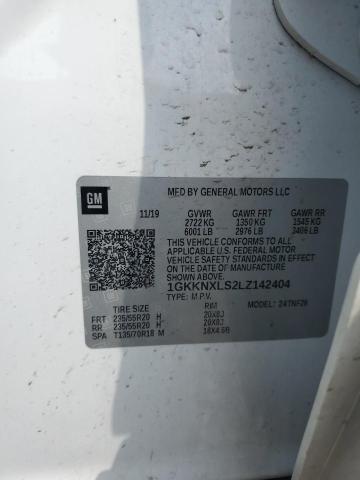 1GKKNXLS2LZ142404 GMC Acadia Denali