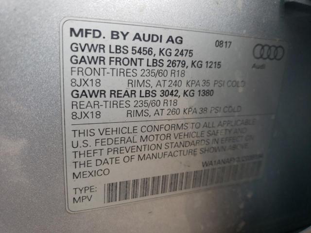WA1ANAFY0J2039194 Audi Q5 PREMIUM