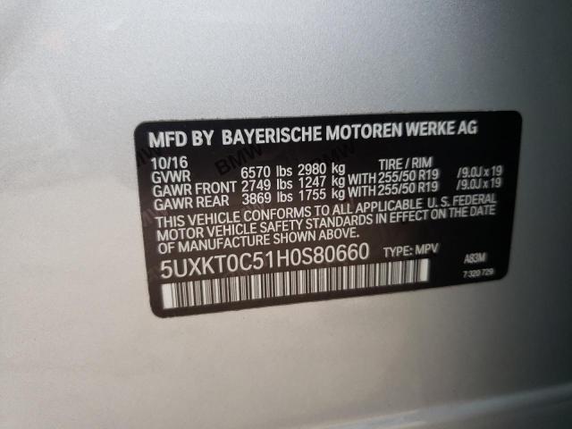 5UXKT0C51H0S80660 BMW X5 Xdr40e