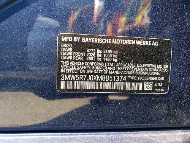 3MW5R7J0XM8B51374 BMW 330XI