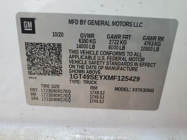 1GT49SEYXMF125429 GMC Sierra K3500