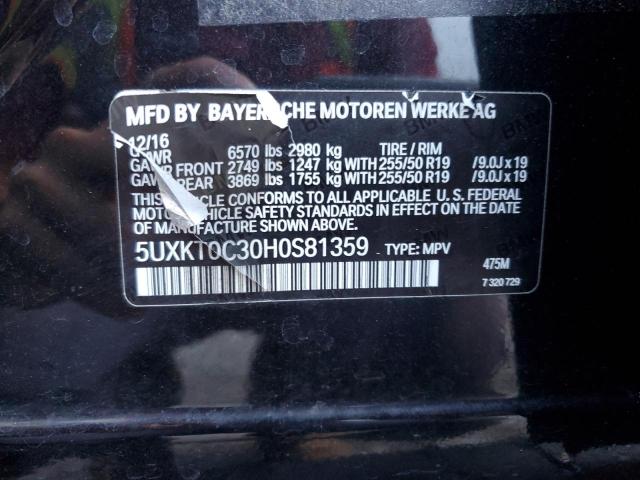 5UXKT0C30H0S81359 BMW X5 Xdr40e