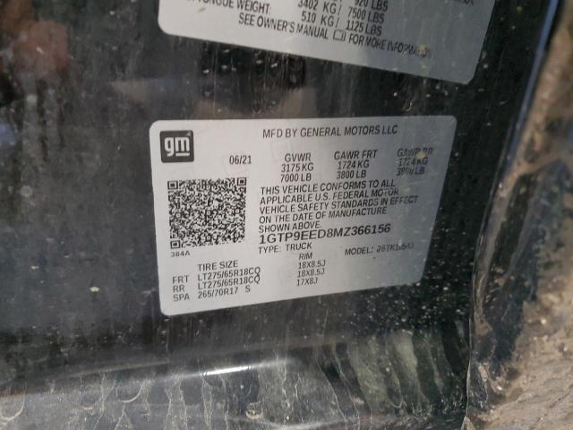 1GTP9EED8MZ366156 GMC Sierra K1500 At4