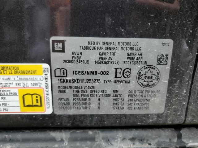 1GKKVSKD1FJ253275 GMC Acadia Slt-2