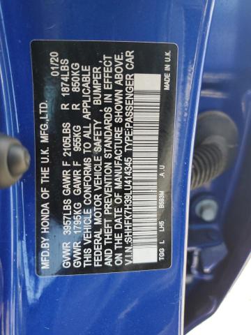 SHHFK7H39LU414345 Honda Civic Lx