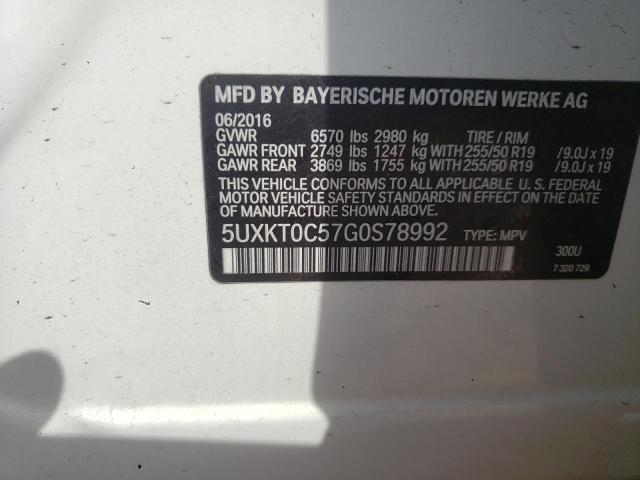 5UXKT0C57G0S78992 BMW X5 Xdr40e