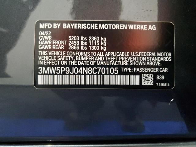 3MW5P9J04N8C70105 BMW 330xe
