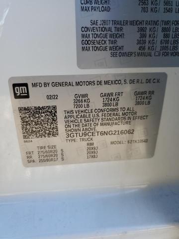 3GTU9CET6NG216062 GMC Sierra Limited K1500 Elevation