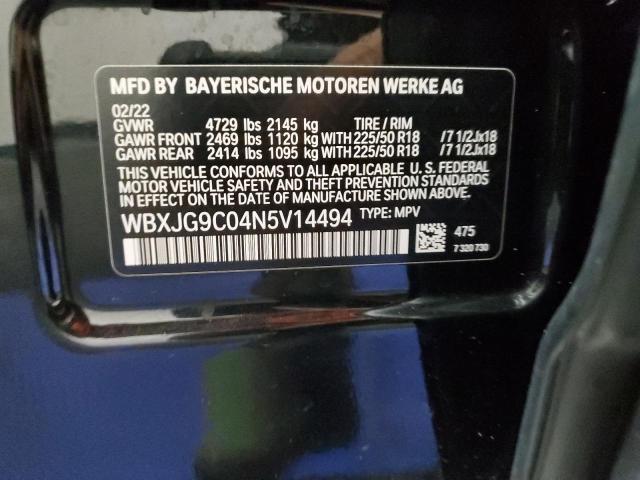 WBXJG9C04N5V14494 BMW X1 Xdrive28i