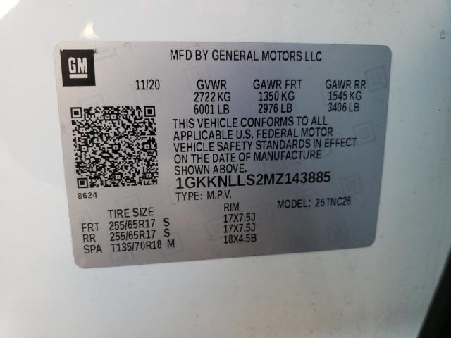 1GKKNLLS2MZ143885 GMC Acadia At4
