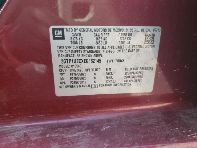 3GTP1UECXEG162145 GMC Sierra C1500 Sle