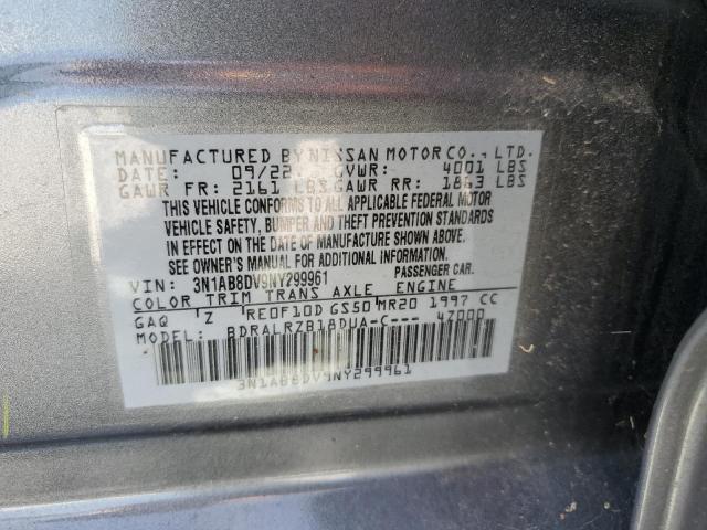 3N1AB8DV9NY299961 Nissan SENTRA SR