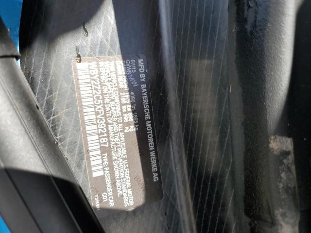 WBY2Z2C5XFV392187 BMW I8