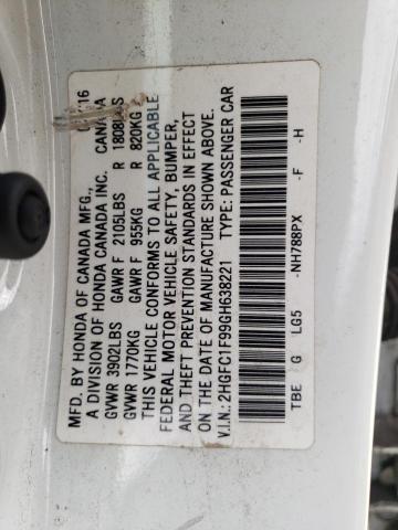 2HGFC1F99GH638221 Honda Civic Touring
