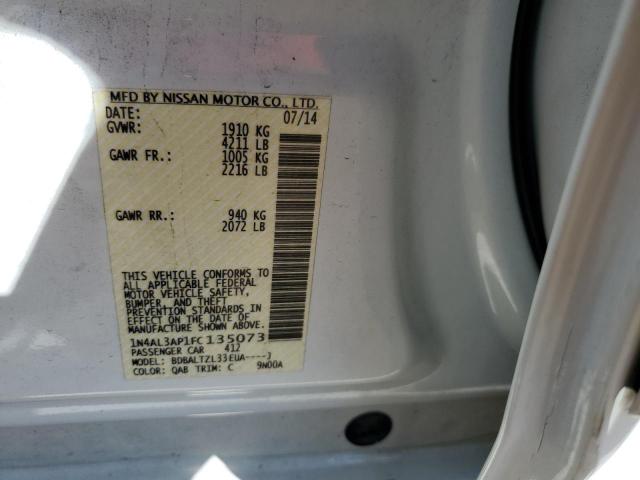1N4AL3AP1FC135073 Nissan ALTIMA 2.5